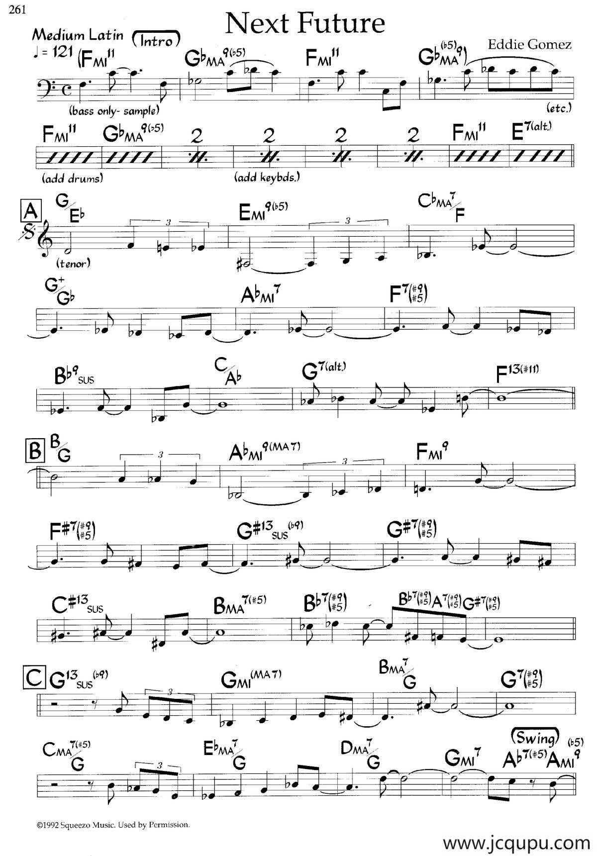 Next Future（爵士钢琴曲）简谱