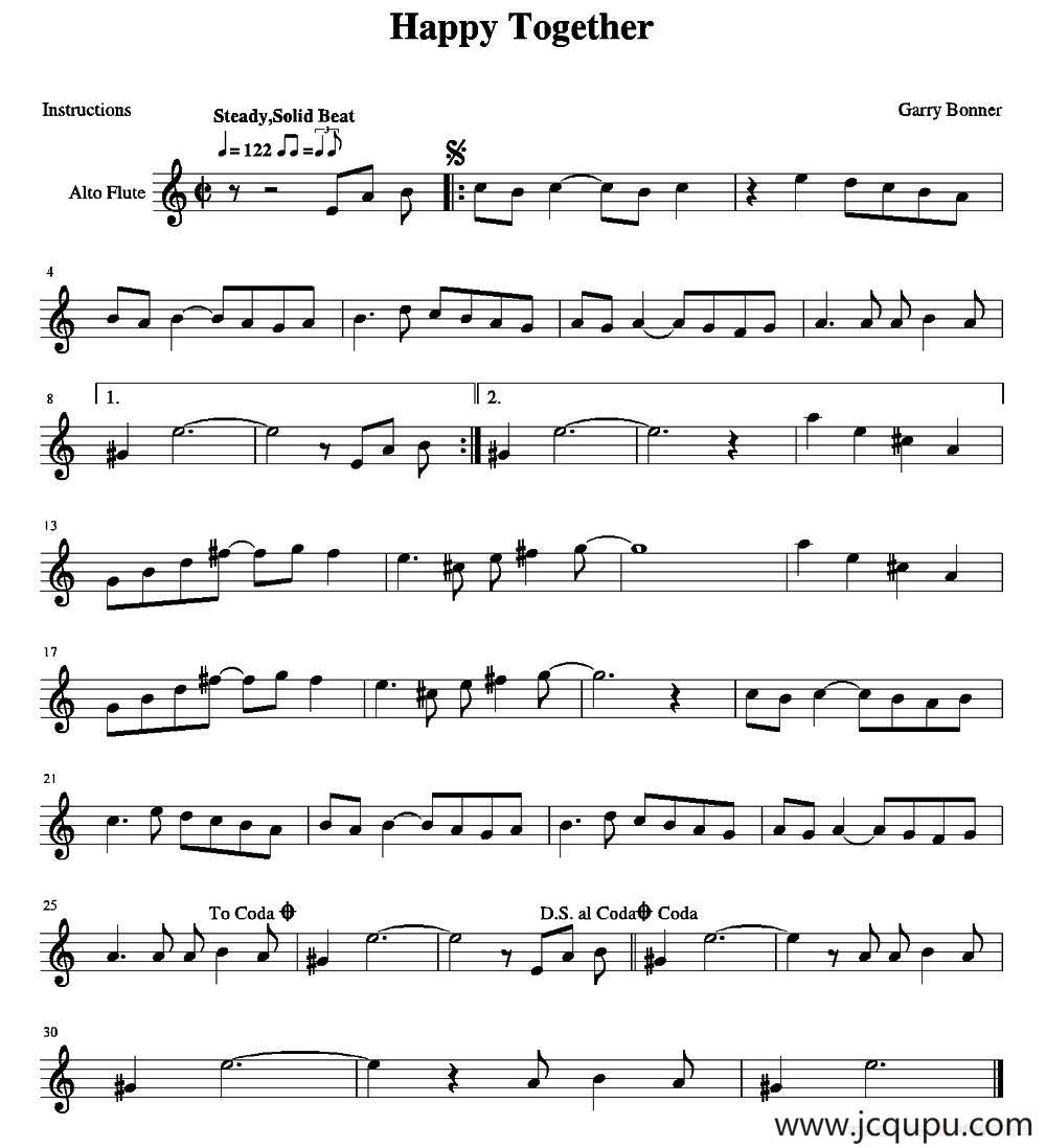 Happy Together简谱