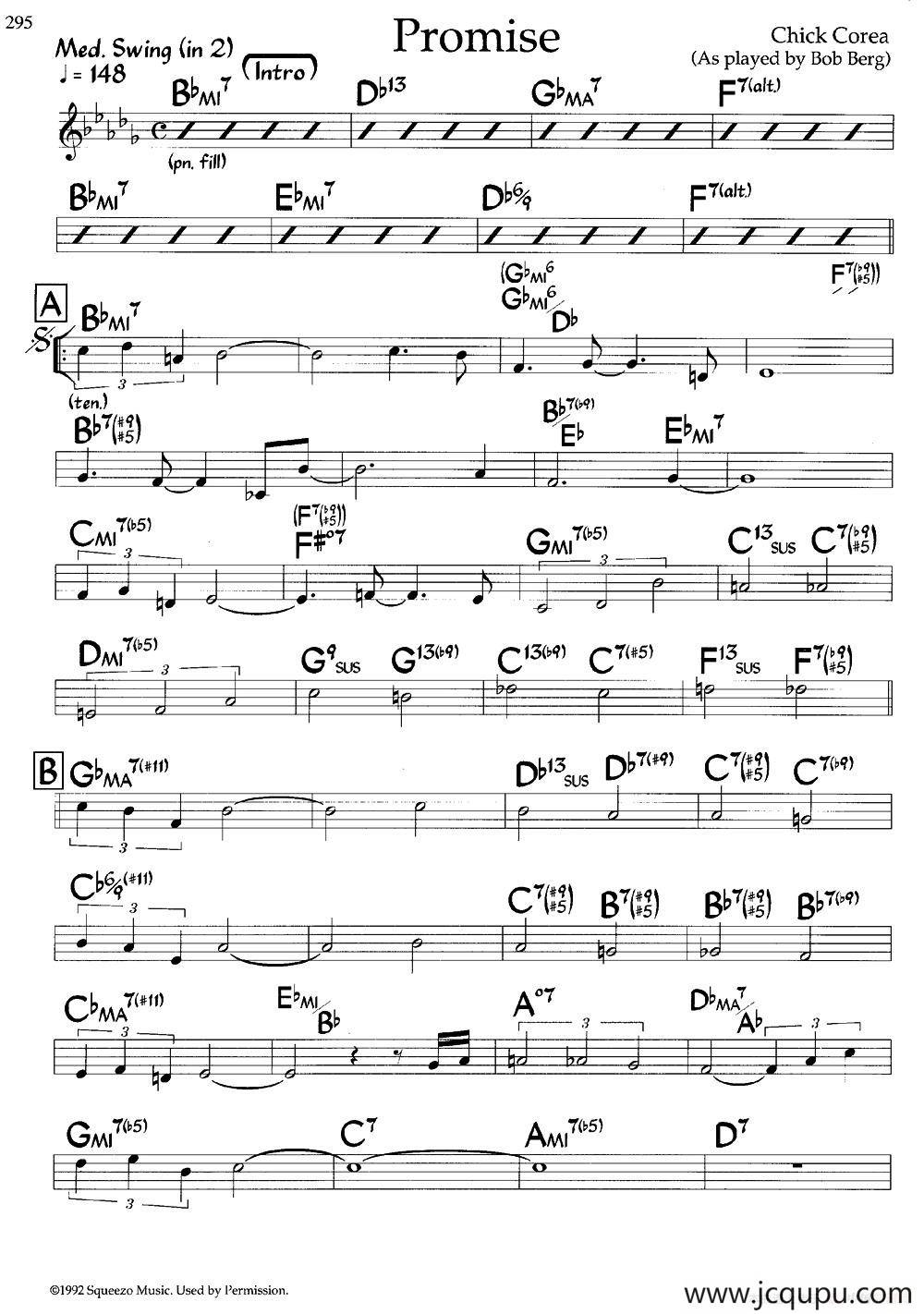 Promise（爵士钢琴曲）简谱