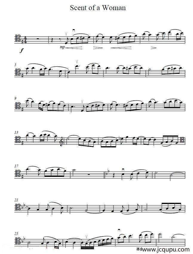 Scent of a Woman（闻香识女人）（大提琴）简谱