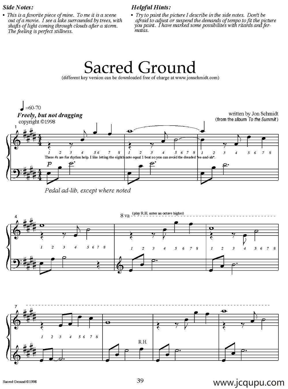 Sacred Ground简谱