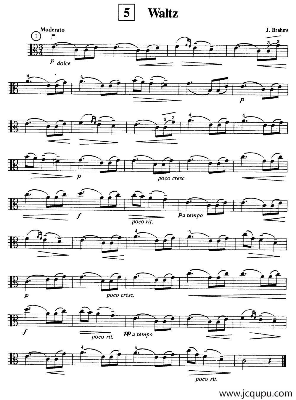 Waltz（中提琴）简谱