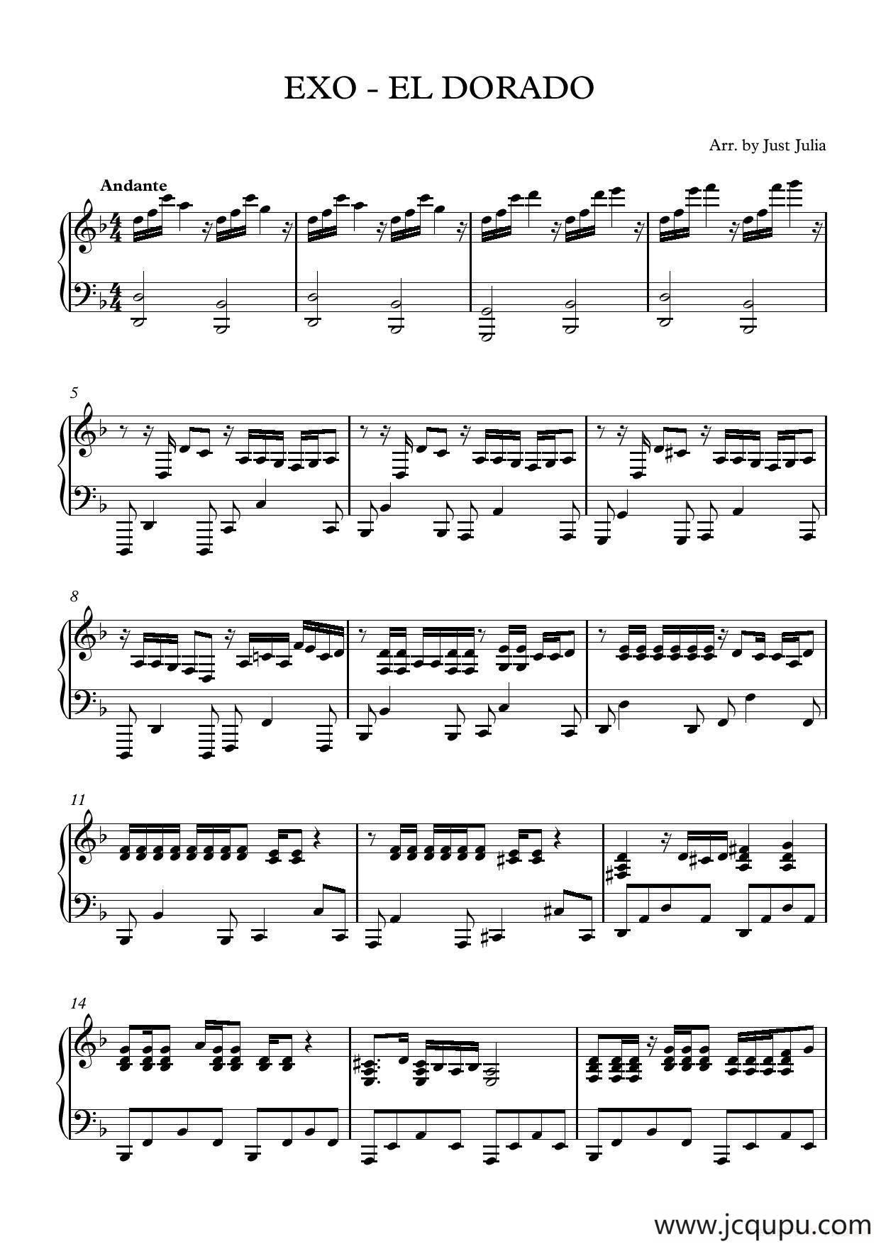 EL DORADO（黄金国）简谱