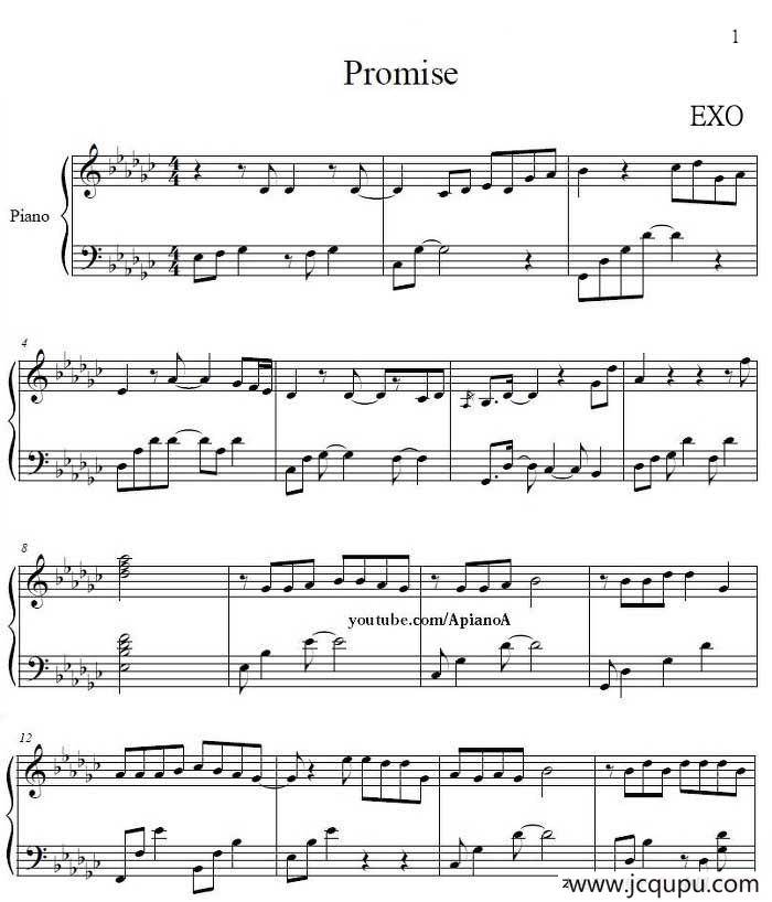 Promise（约定）简谱