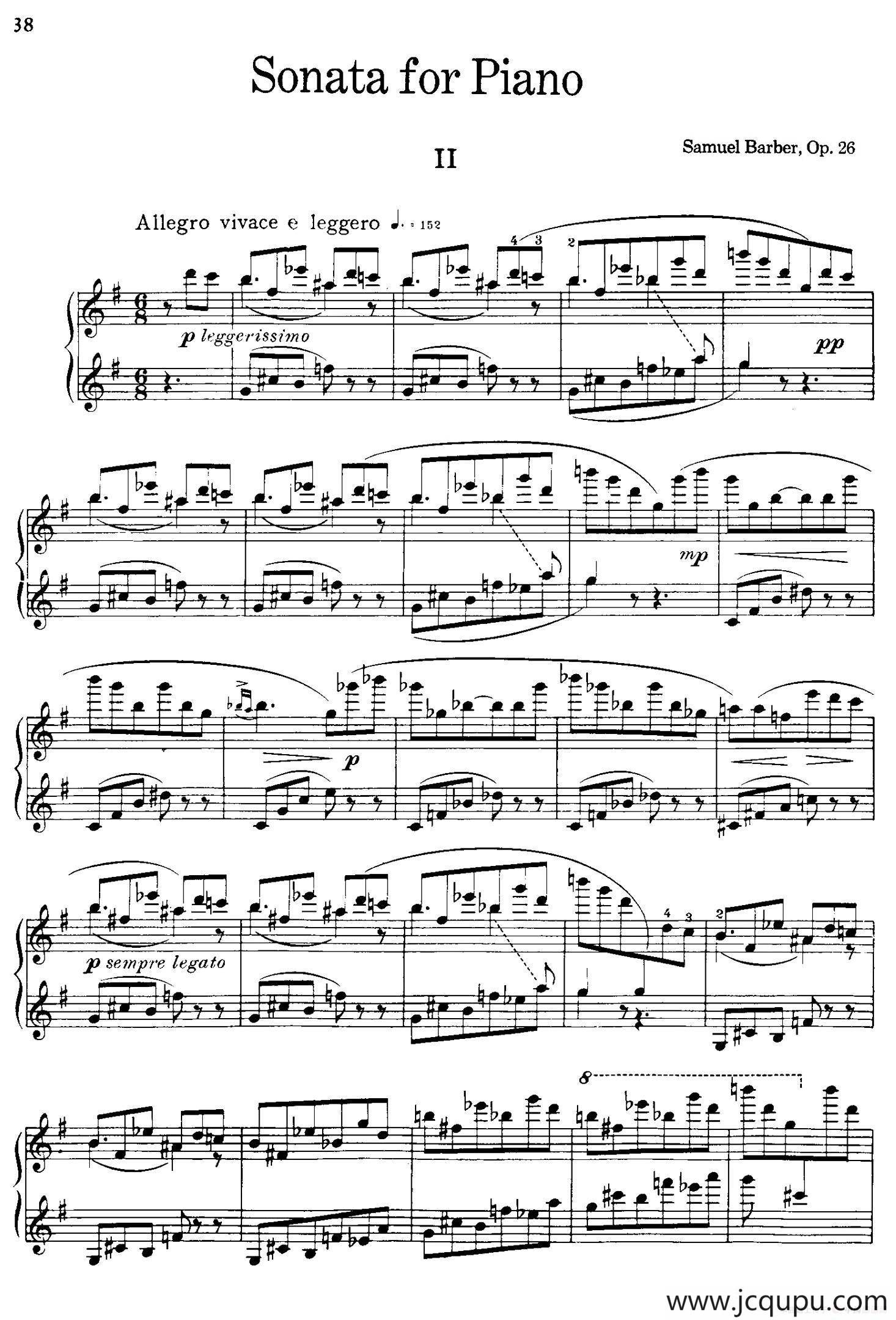 降e小调钢琴奏鸣曲 Op.26 v.2简谱