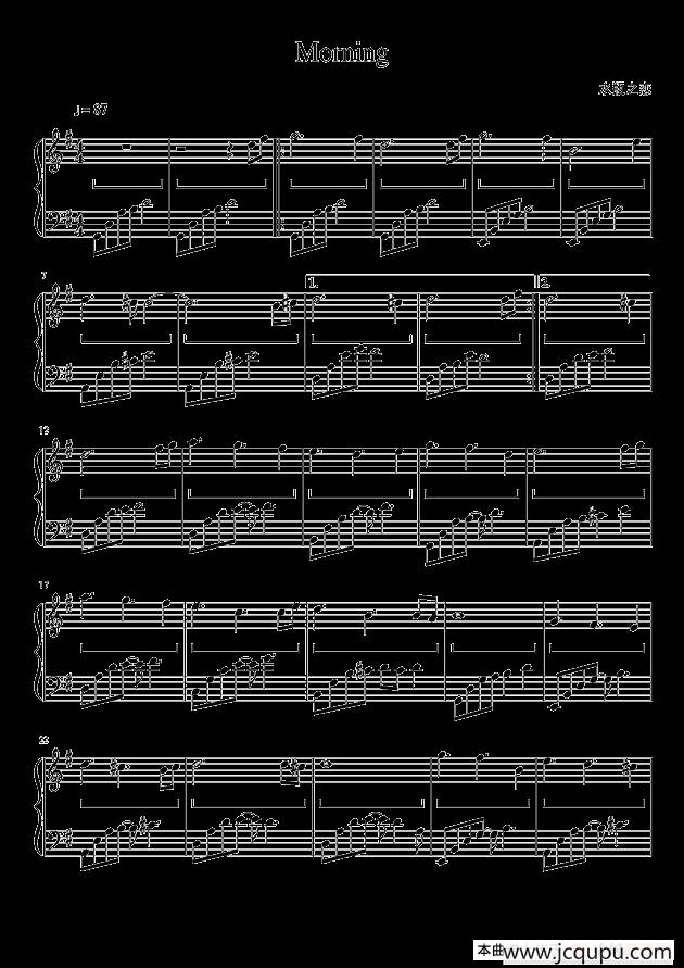 Morning 简谱