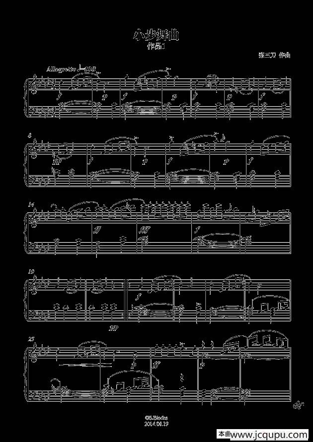 f小调小步舞曲简谱