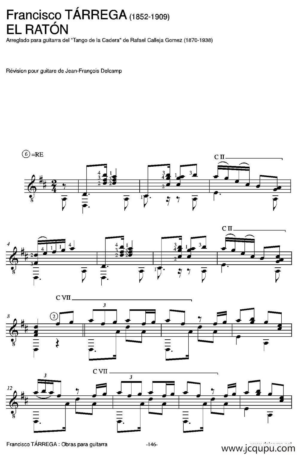 EL RATON(Arreglado para guitarra del