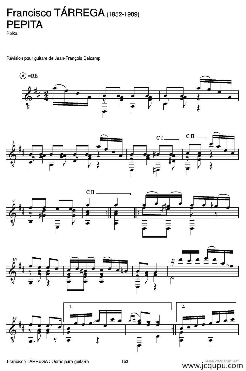 PEPITA(Polka)（古典吉他）简谱