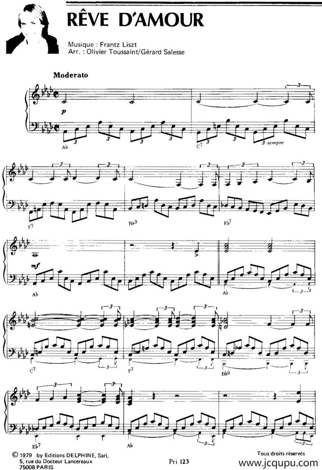 REVE DAMOUR简谱