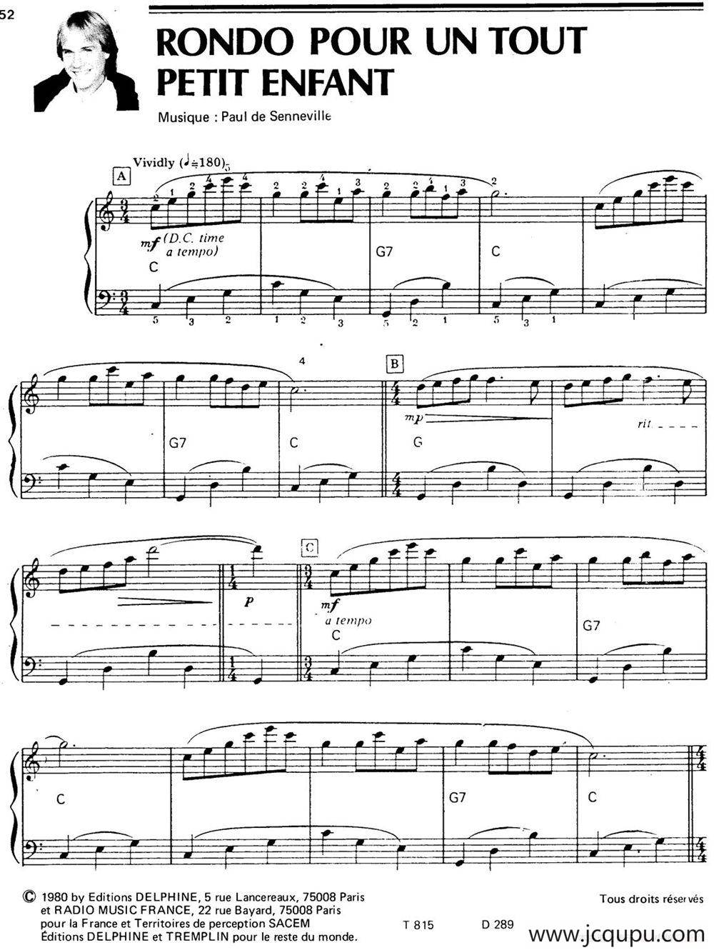 RONDO POUR UN TOUT PETIT ENFANT简谱