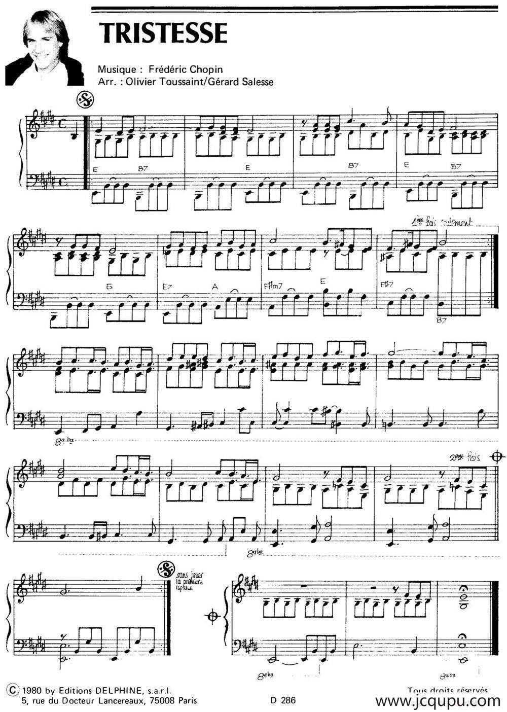 TRISTESSE简谱