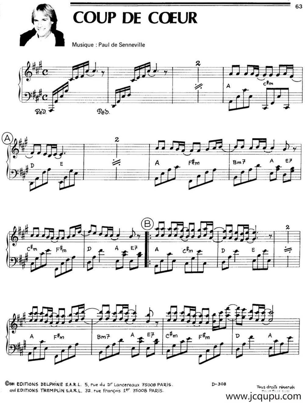 COUP DE COEUR简谱