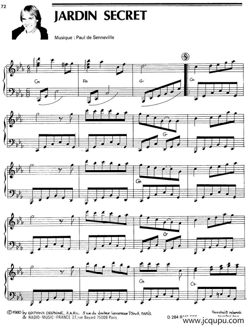 JARDIN SECRET简谱