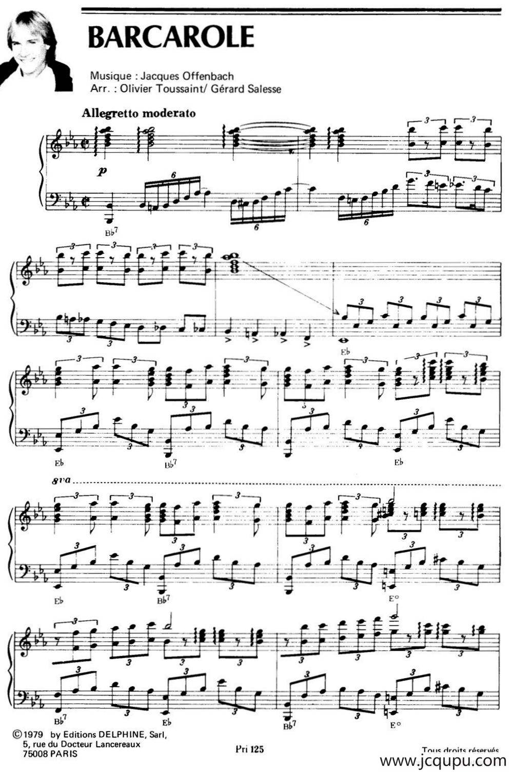 BARCAROLE简谱