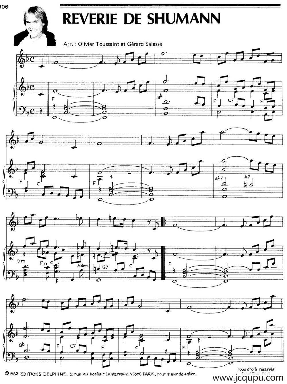 REVERIE DE SHUMANN简谱