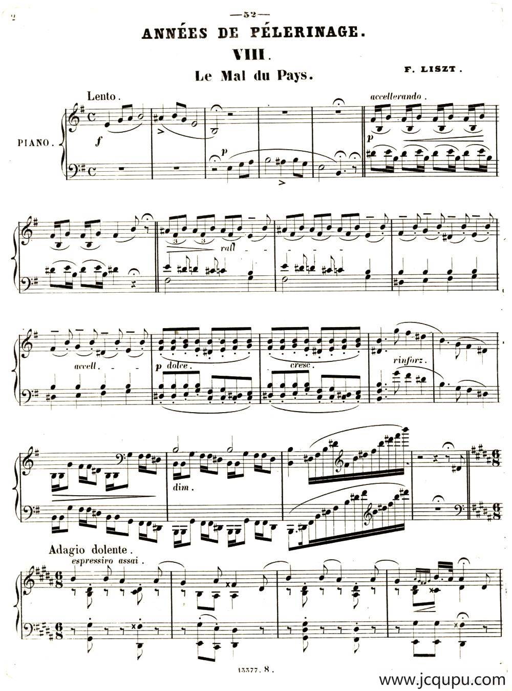 旅行岁月（第一集）瑞士游记（8.乡愁 Le mai du Pays ）简谱