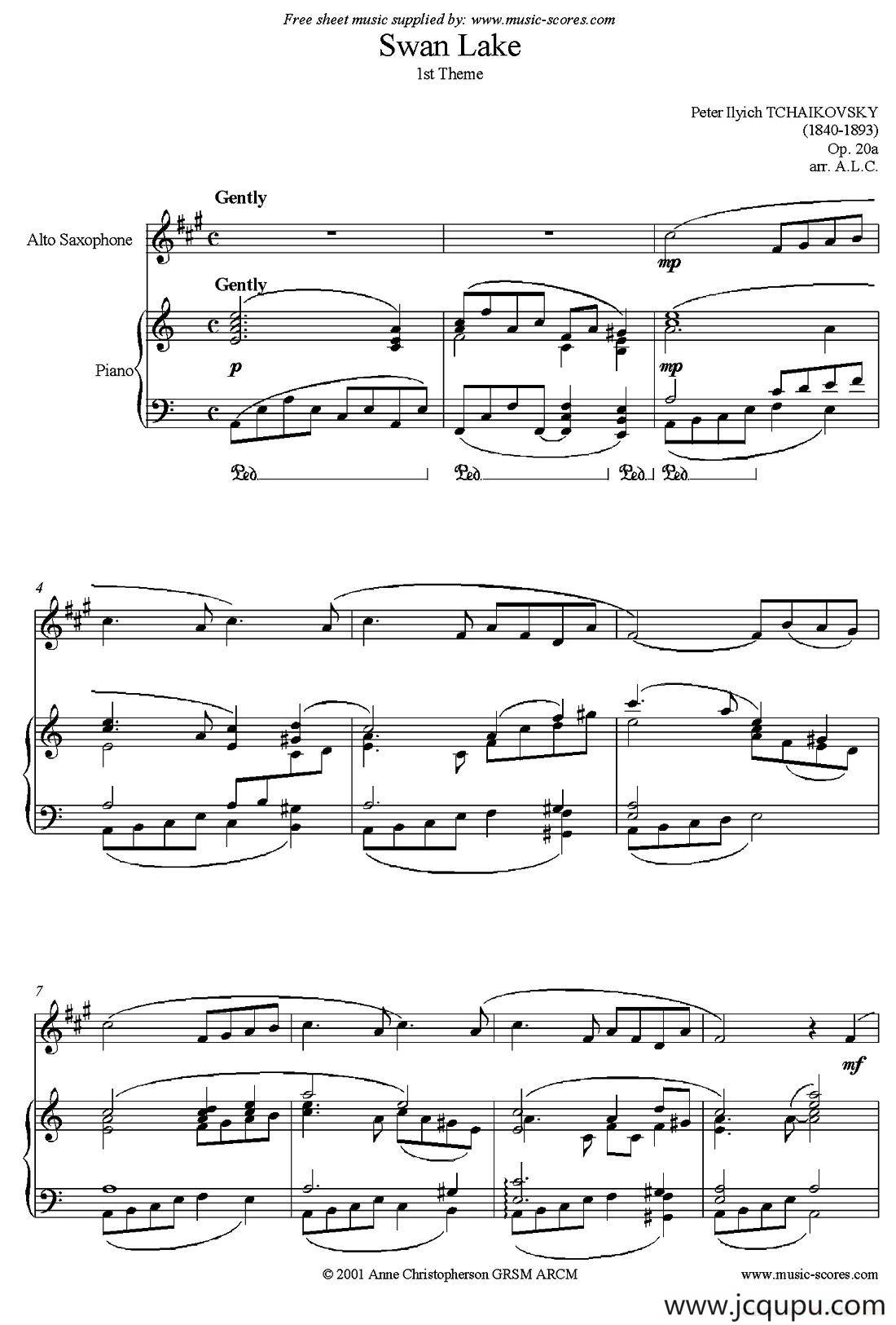 Swan Lake（天鹅湖）（钢琴伴奏谱）简谱