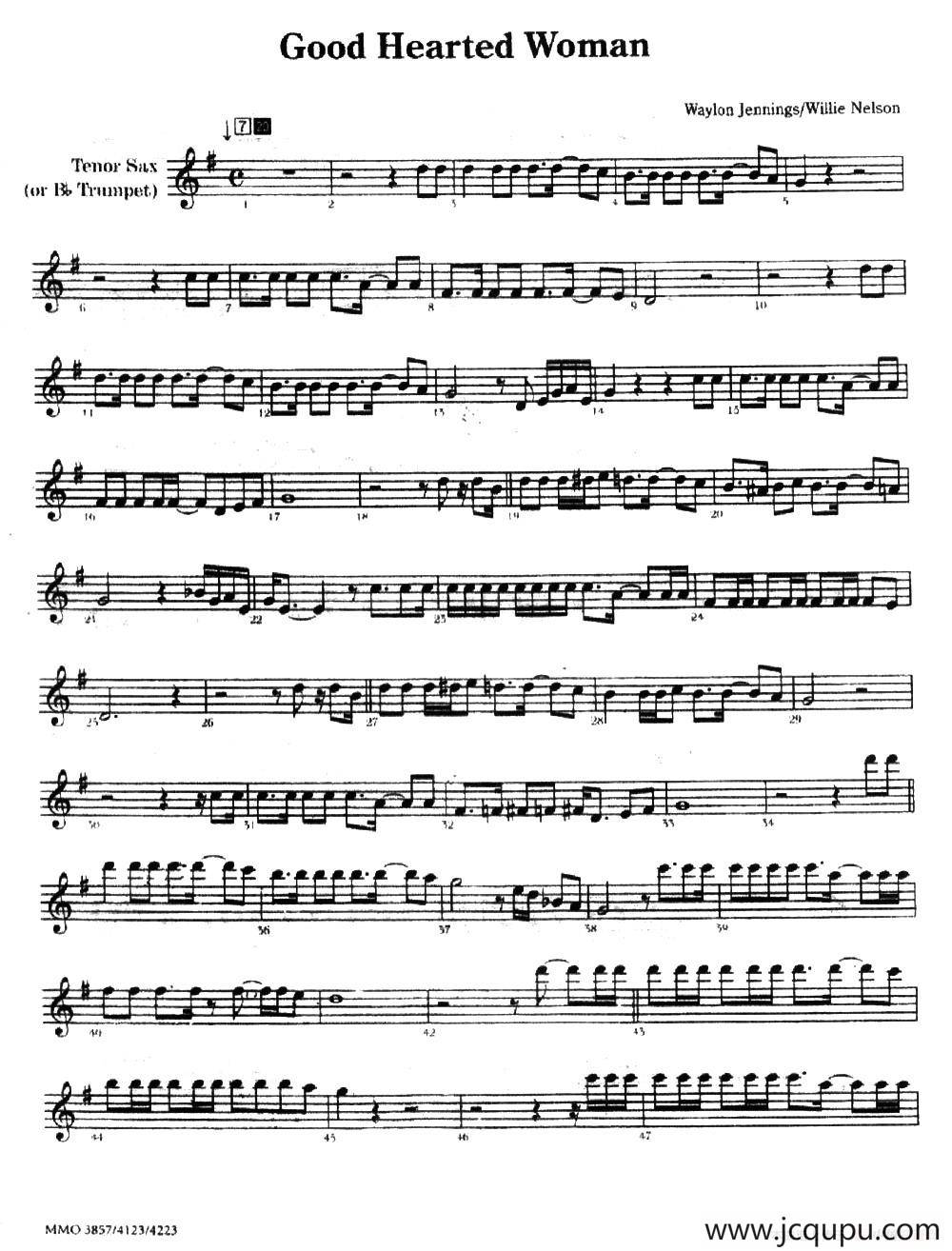 Good Hearted Woman简谱