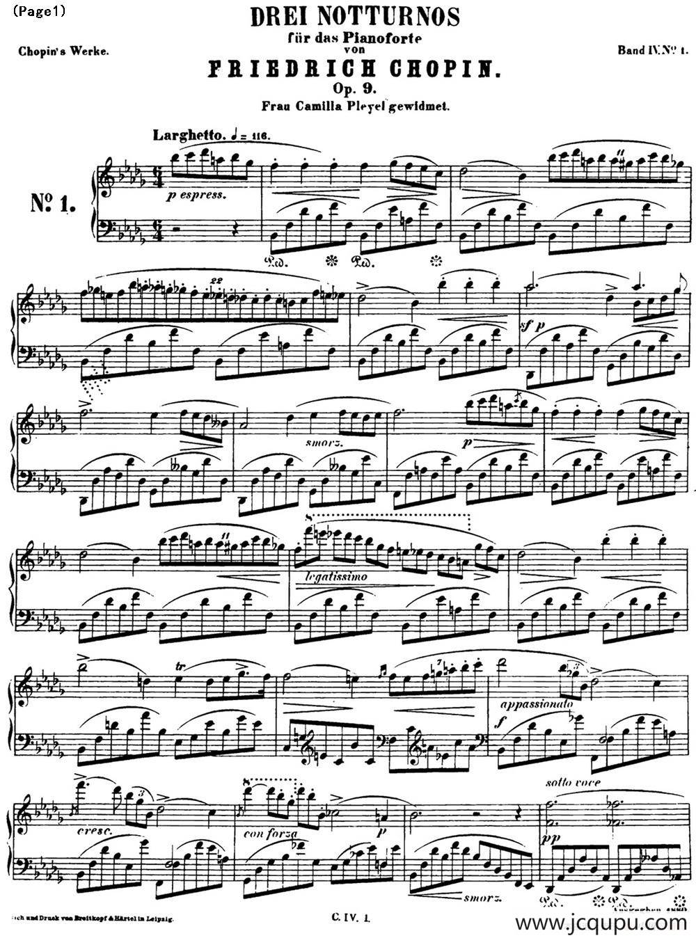 降b小调夜曲Op.9（NO.1）简谱