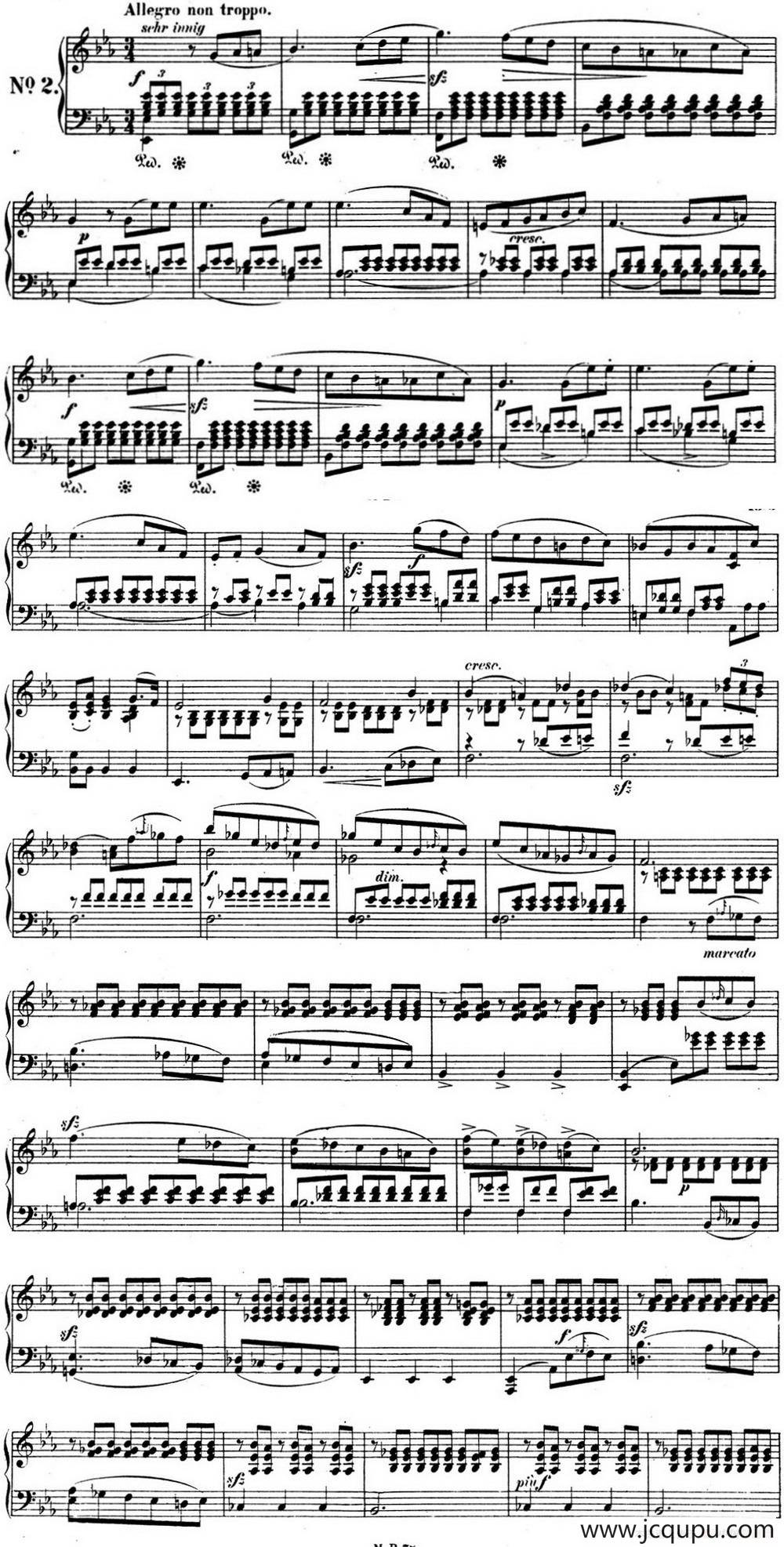 门德尔松无词歌Op.53（NO.2）简谱