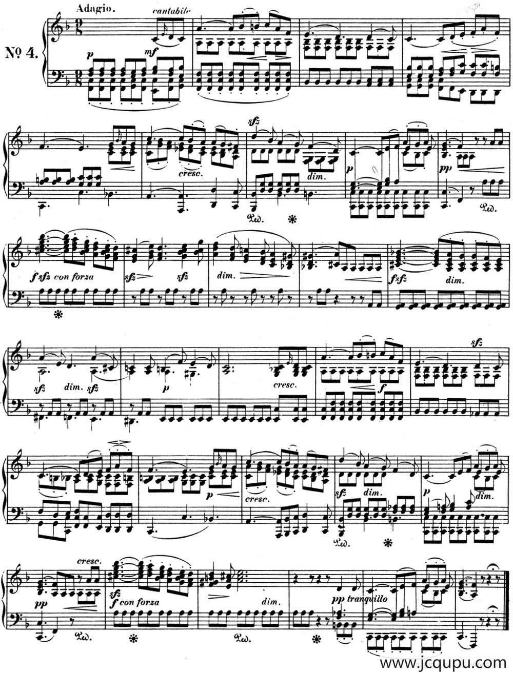 门德尔松无词歌Op.53（NO.4）简谱