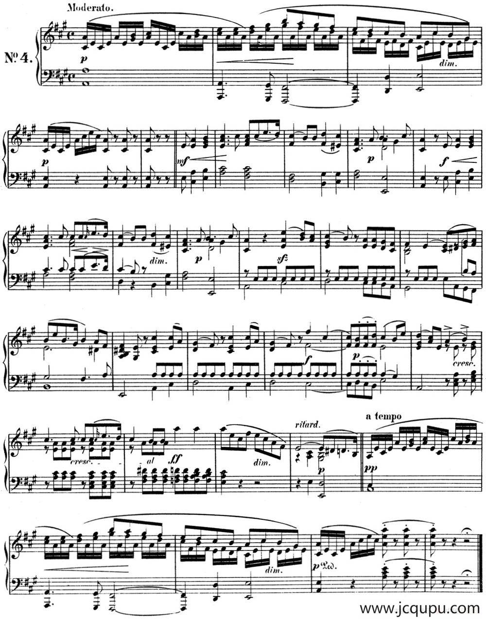 门德尔松无词歌Op.19（NO.4）简谱