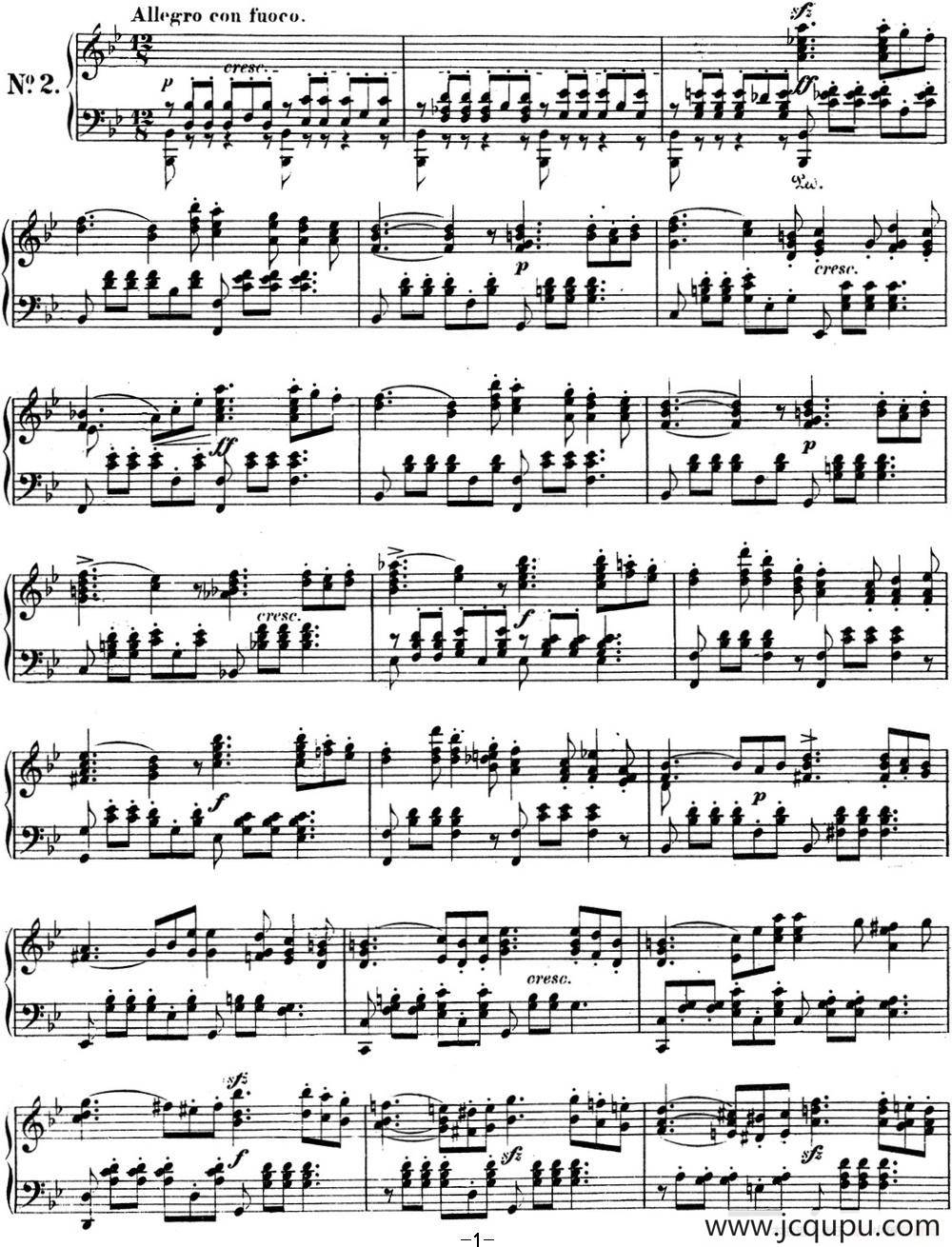 门德尔松无词歌Op.62（NO.2）简谱