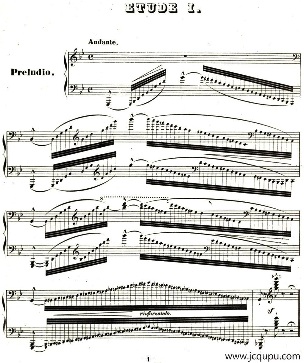 李斯特帕格尼尼大练习曲1简谱