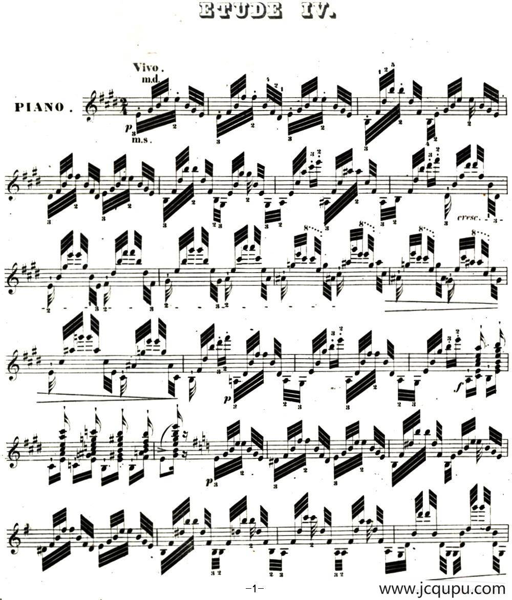 李斯特帕格尼尼大练习曲4简谱