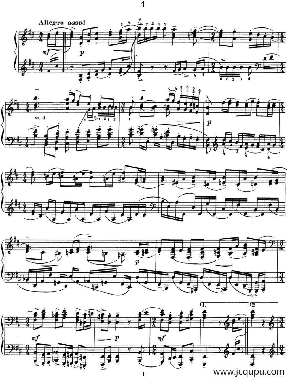 拉赫玛尼诺夫 音画练习曲12或13 Etudes tableaux Op.39 No.4简谱