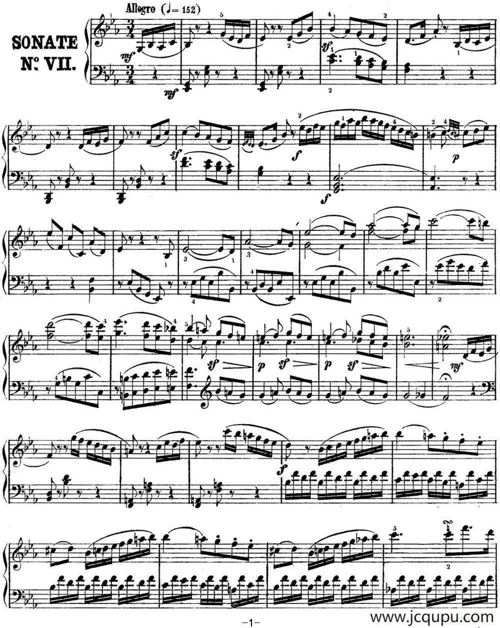 海顿 钢琴奏鸣曲 Hob XVI 49 in E-flat major简谱