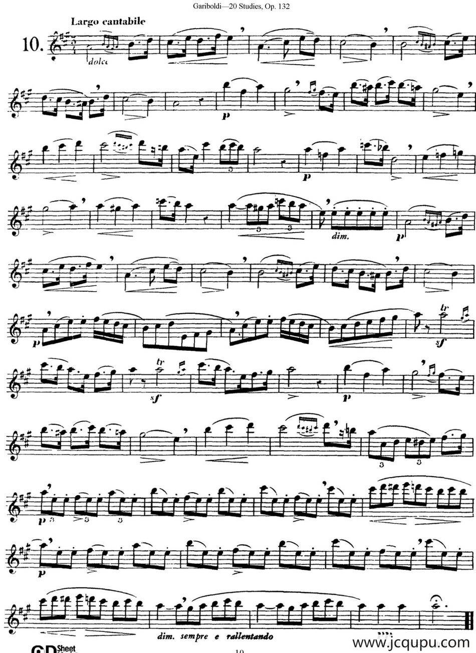 二十首练习曲作品132号之10简谱