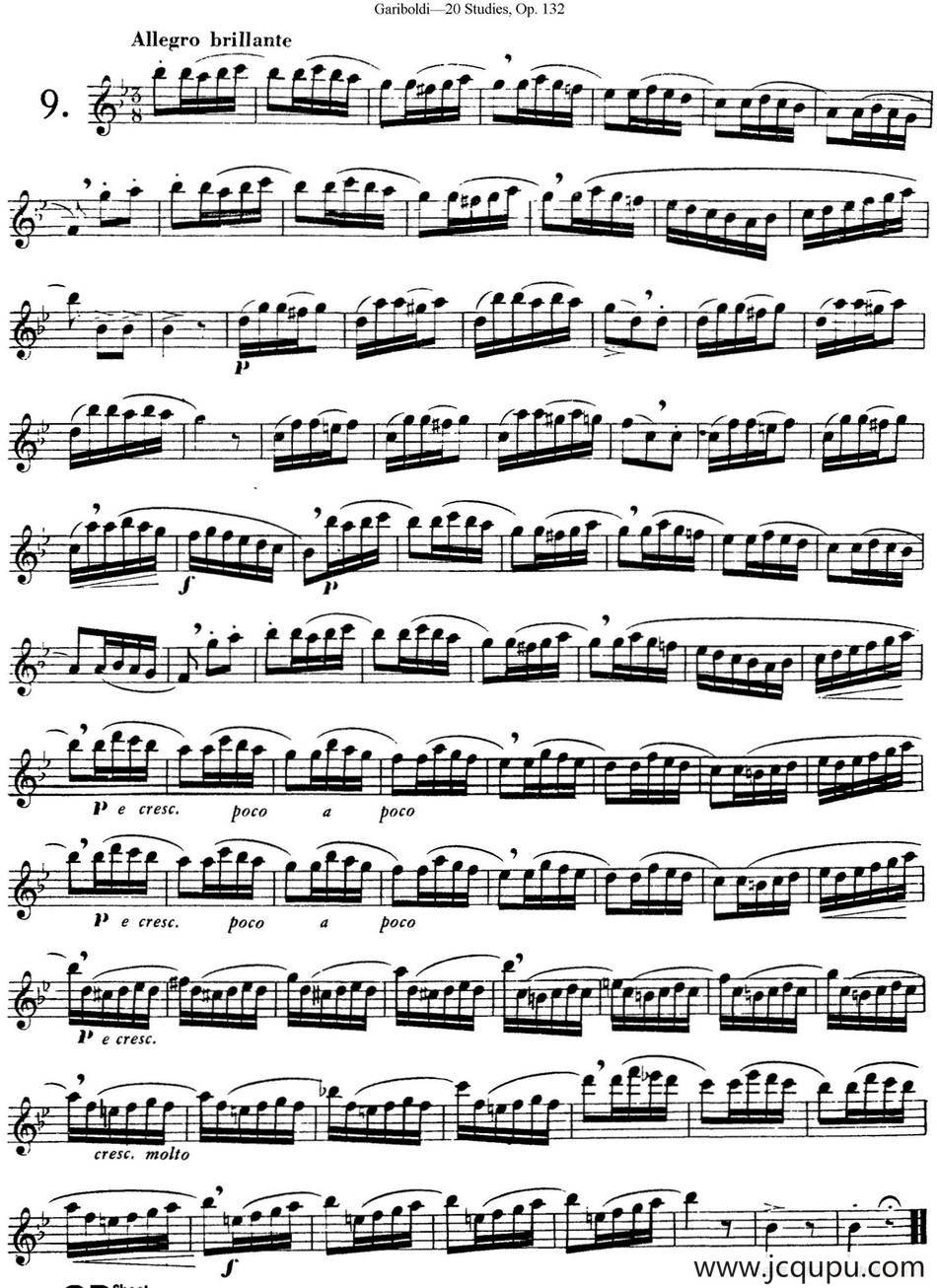 二十首练习曲作品132号之9简谱