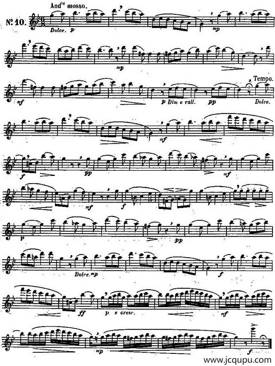 二十首练习曲作品131号（NO.10）简谱