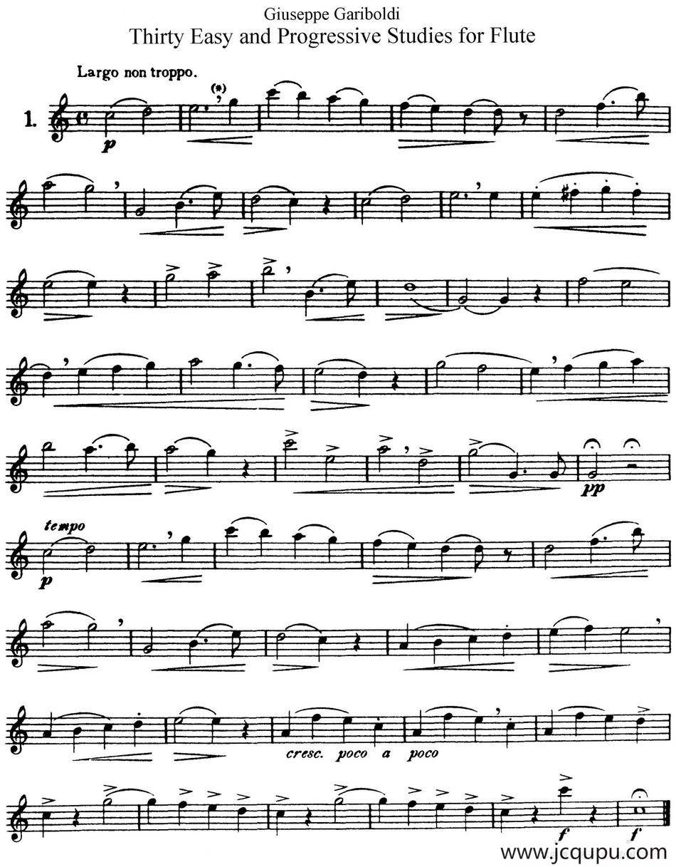 三十首基础及提高练习曲（NO.1）简谱