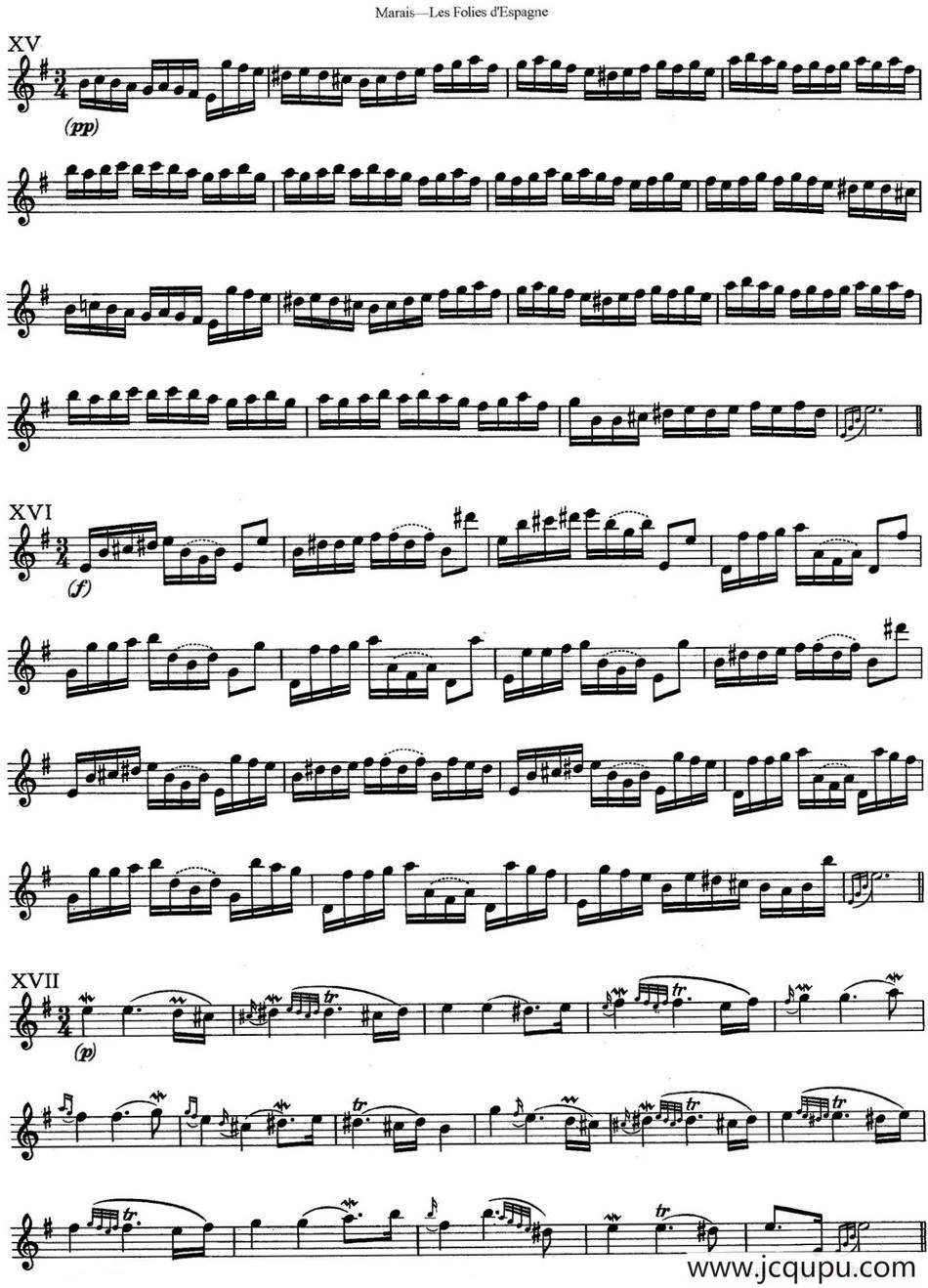 马瑞斯25首长笛小练习曲（NO.15-NO.17）简谱