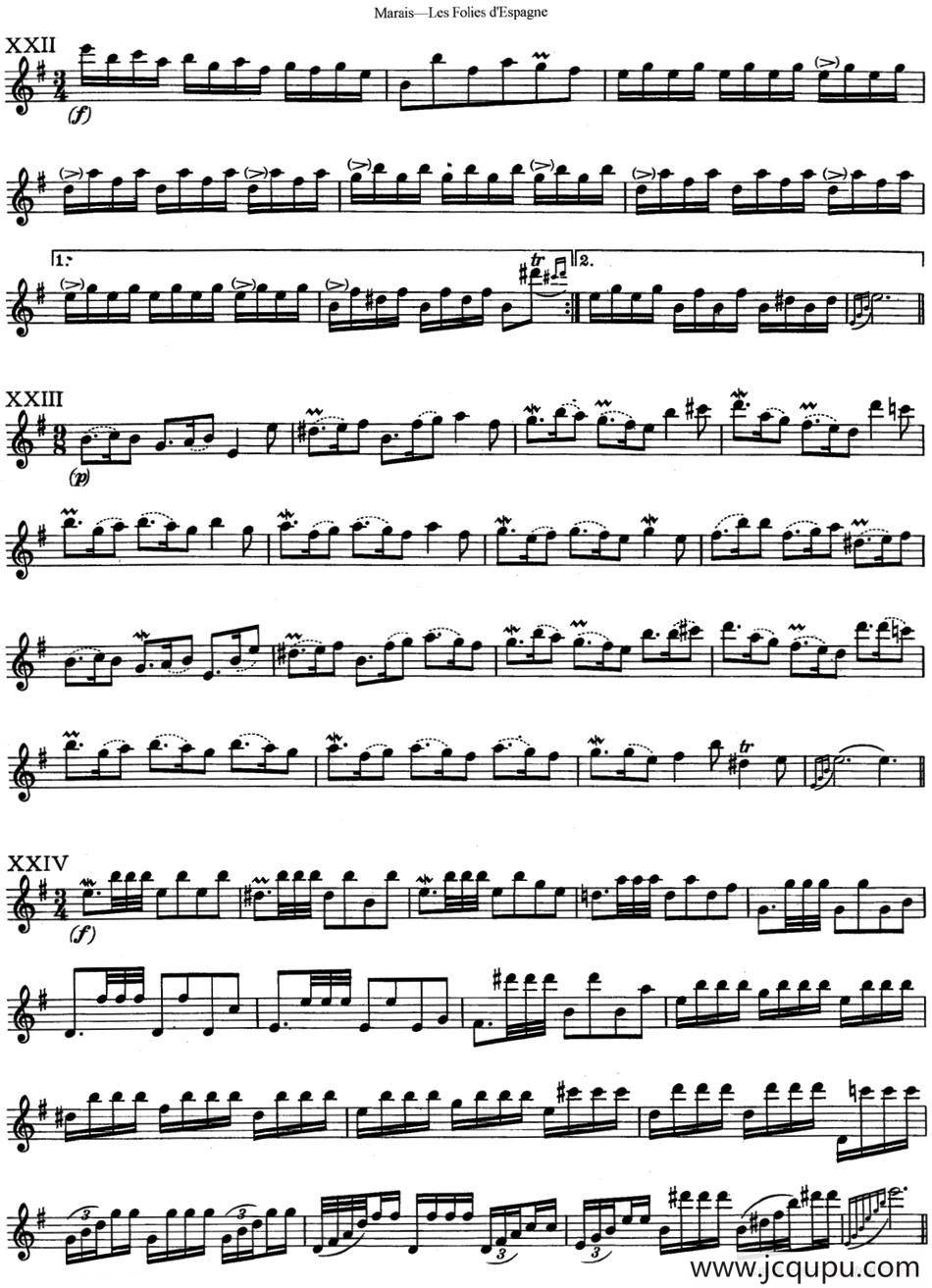 马瑞斯25首长笛小练习曲（NO.22-NO.25）简谱