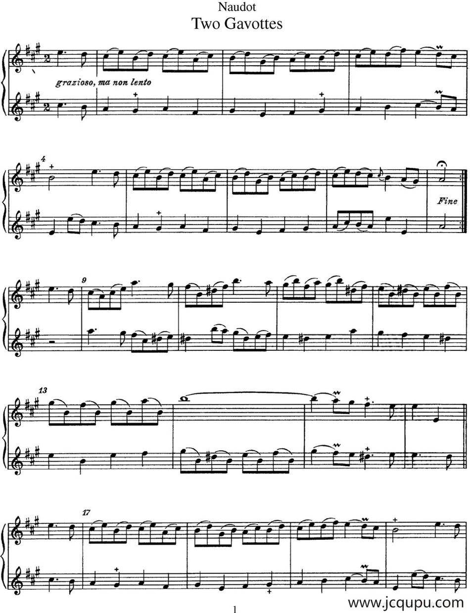 纳都特加沃特舞曲长笛重奏二首简谱