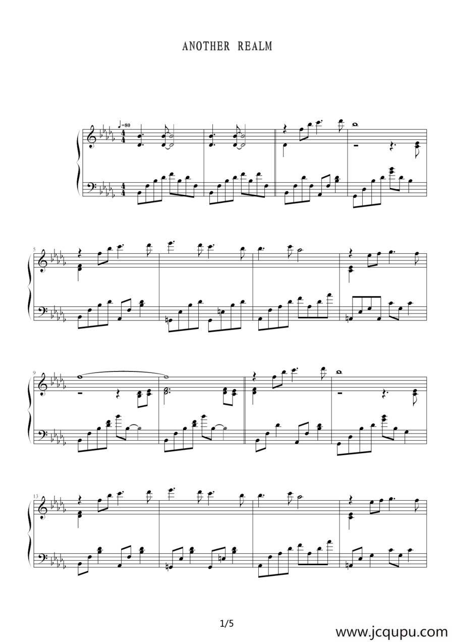 Another Realm简谱