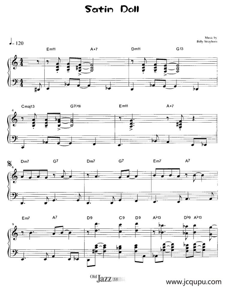 Satin Doll简谱