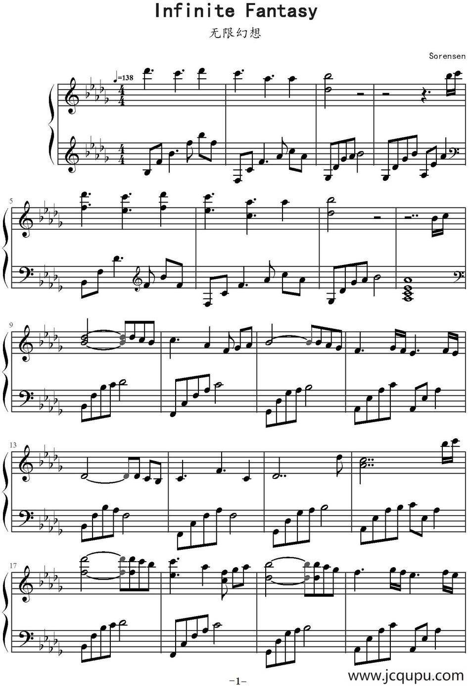 无限幻想（Infinite Fantasy）简谱