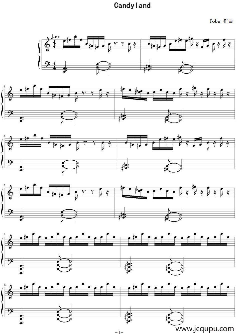 Candyland简谱