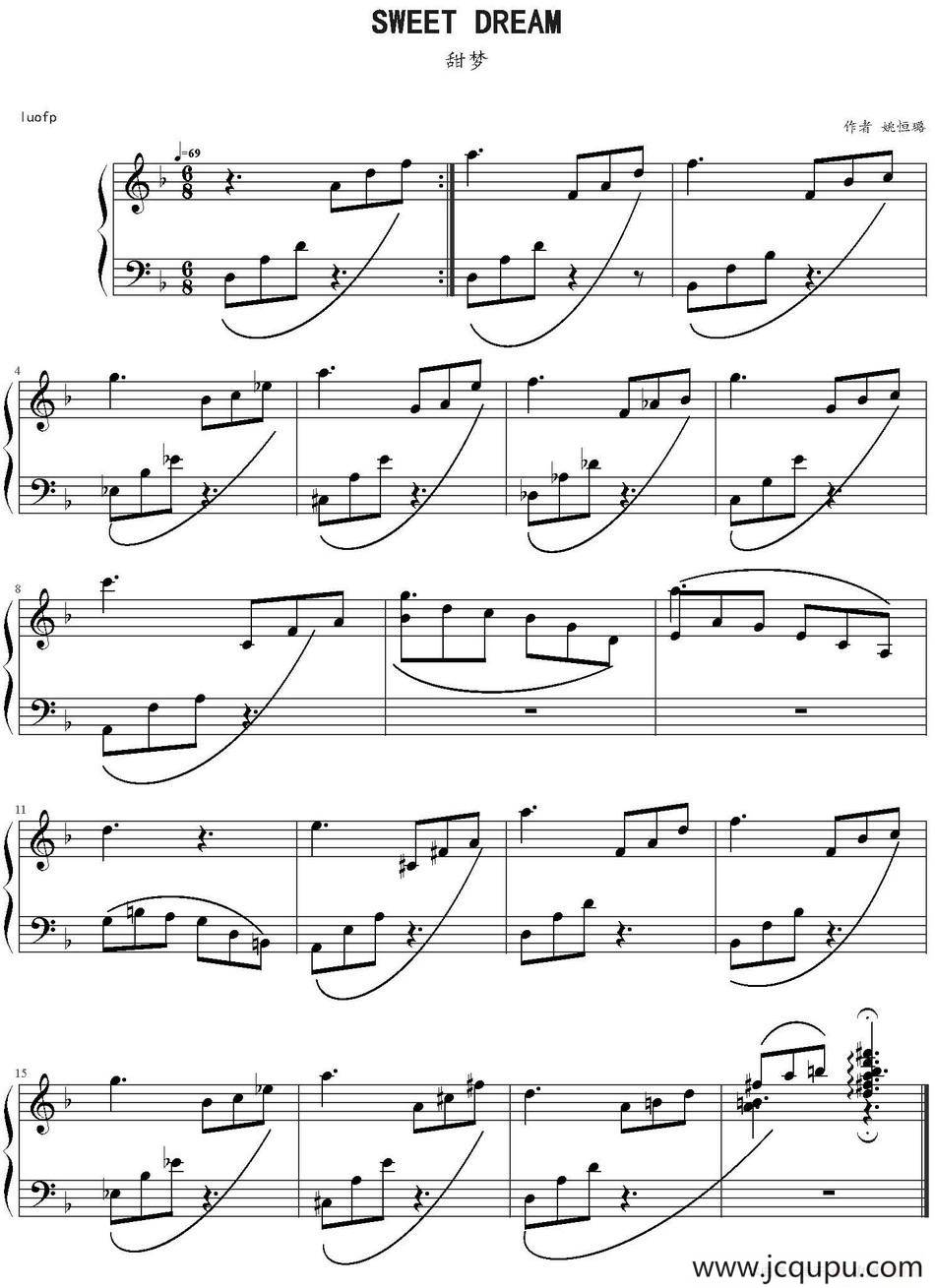 Sweet Dream（甜梦）简谱