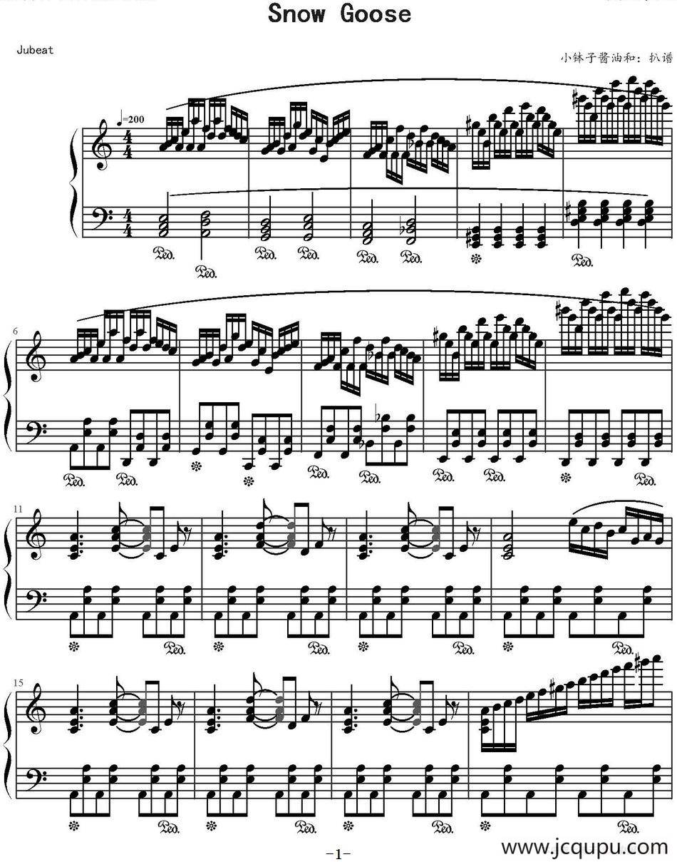 Snow Goose简谱