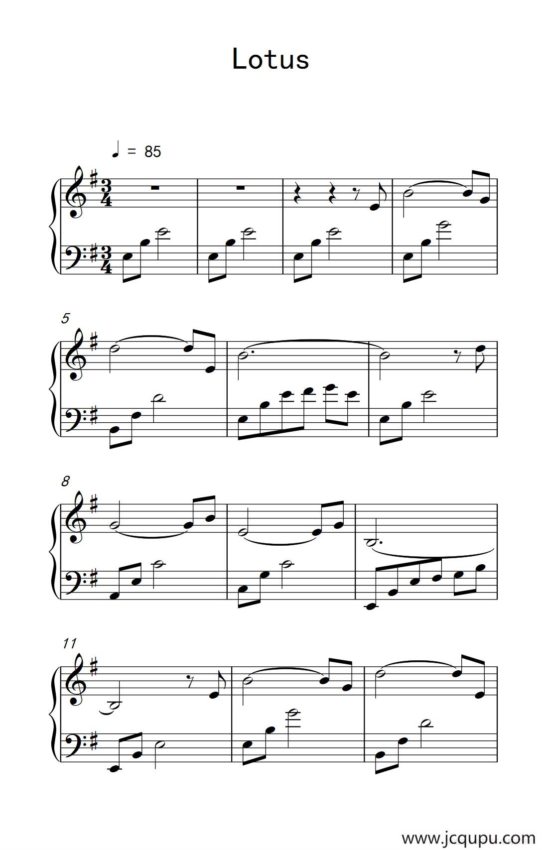 Lotus简谱