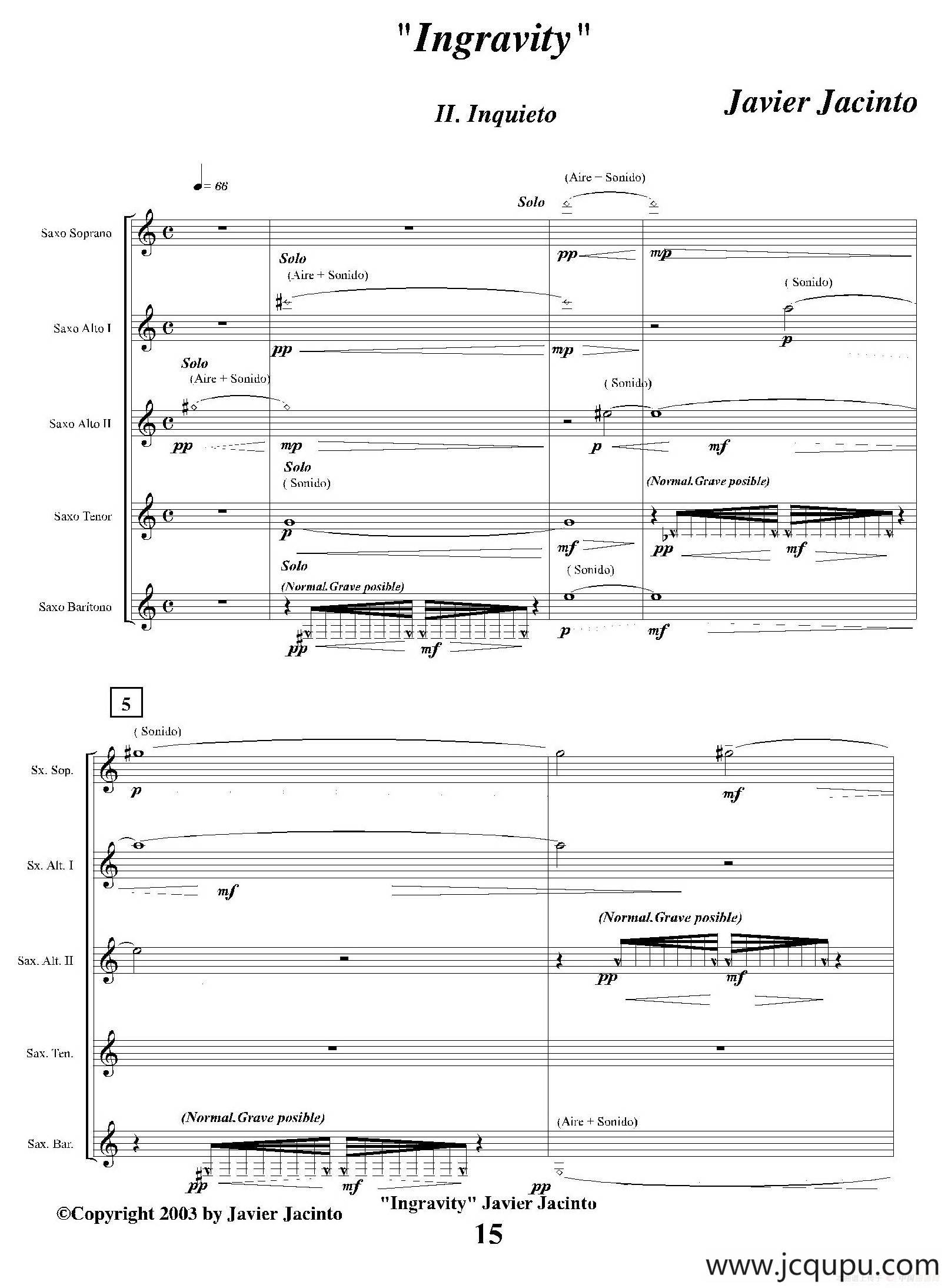 Ingravity（第二乐章）（总谱）简谱