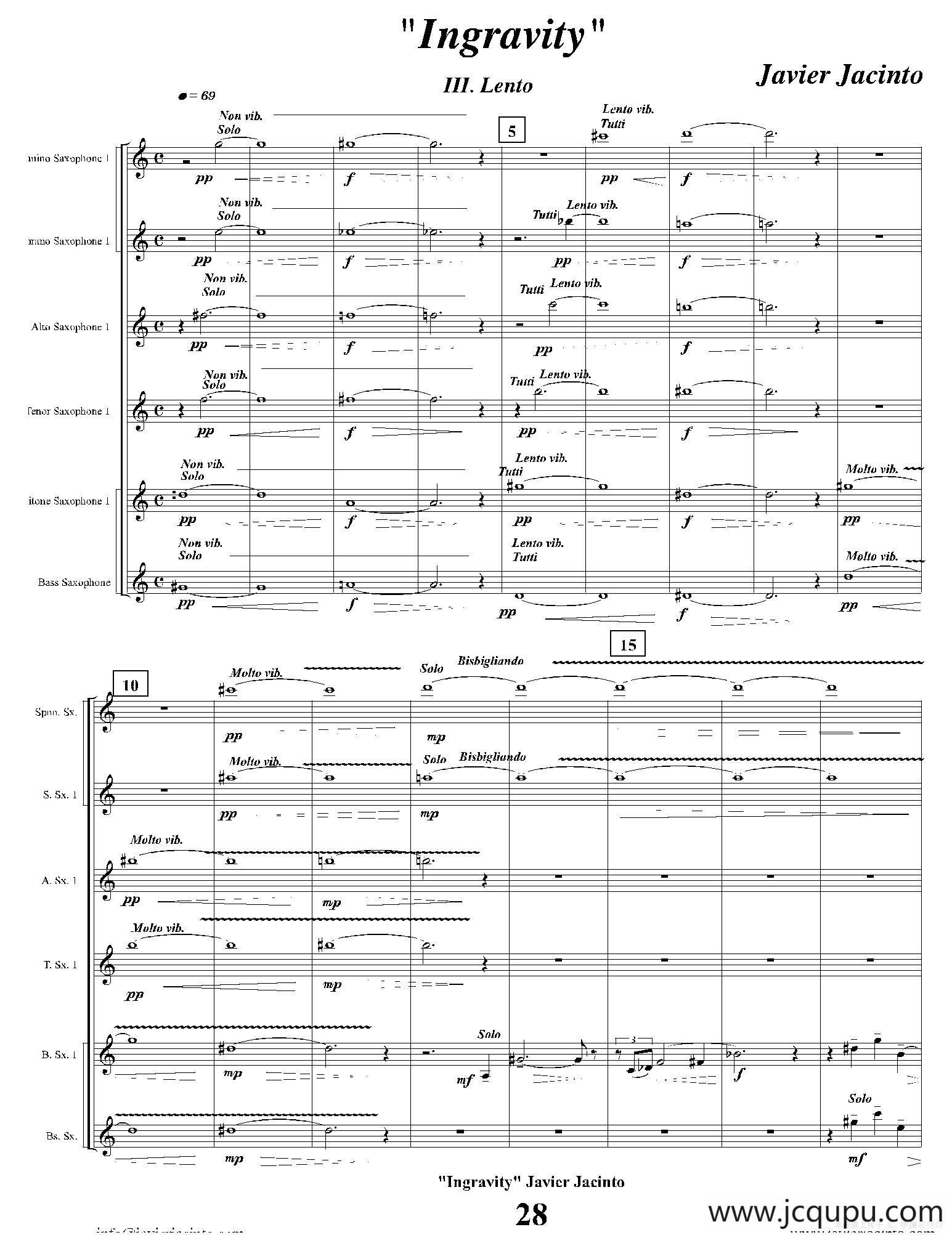 Ingravity（第三乐章）（总谱）简谱