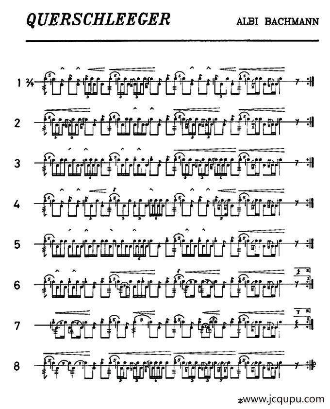 超正规军鼓独奏练习（5）简谱