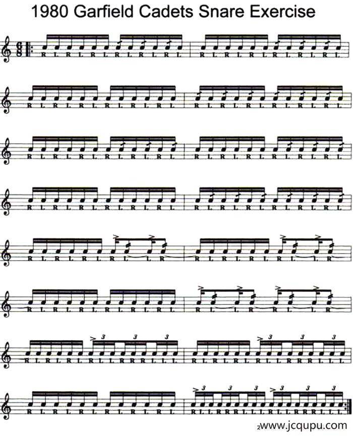 超正规军鼓独奏练习（6）简谱